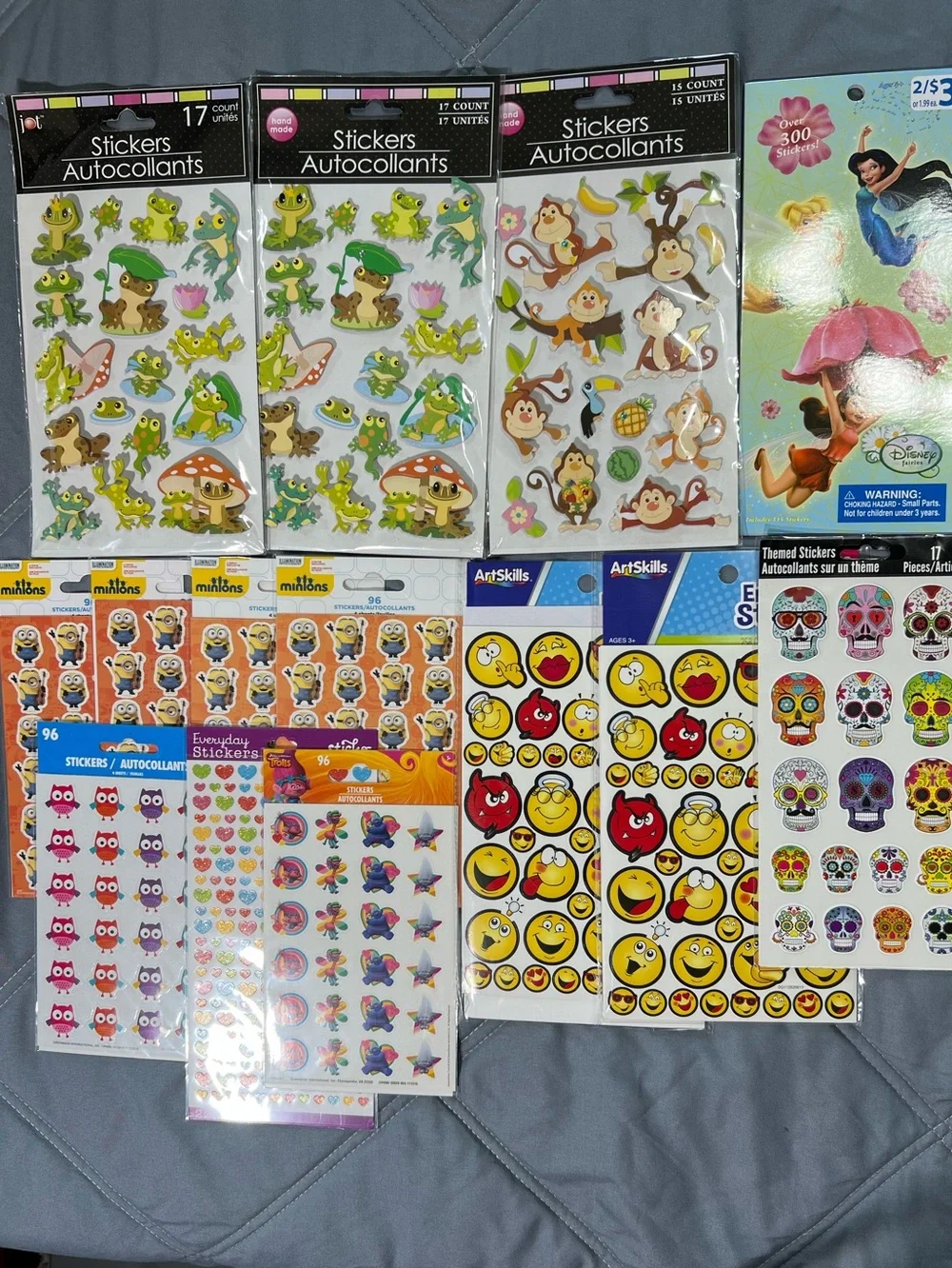 Sticker Grab Bag-Pack Of 14-Random Stationery Journal-1,000 Sticker Set